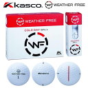 キャスコ ウェザーフリー コールド デイ 冬用 ゴルフボール Kasco WEATHER FREE COLD DAY BALL ホワイト/1ダース(12個入り) [日本正規品] [送料無料] [2020年モデル]