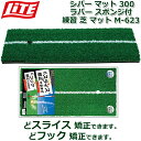 【取り寄せ商品】【ライト】 シバー マット 300 ラバー スポンジ付 【練習 芝 マット】M-623 【300×600×19(厚さ)mm】 ショット練習器具/...