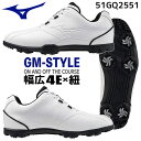 MIZUNO GOLF ミズノ ゴルフ ジーエムスタイル ワイド ST メンズ ゴルフシューズ GM-STYLE WIDE ST MEN'S GOLF SHOE...