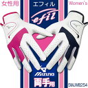 【両手用/女性用】【2022年秋冬モデル】 ミズノ エフィル ウィメンズ ゴルフ グローブ MIZUNO efil WOMEN'S Golf glove 5MJWB254 14:ホワイト×ネイビー 64:ホワイト×ピンク18〜21cm 手袋/ゴルフルール適合品 【日本正規品】【ネコポス対応】 その1