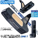 【メーカーカスタム】オデッセイ Ai-ONE MILLED TRI-BEAM パター 右用 STROKE LAB 70 シャフト (ネイビー) ONE T 日本...
