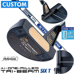 【メーカーカスタム】オデッセイ Ai-ONE MILLED TRI-BEAM パター 右用 STROKE LAB 70 シャフト (ネイビー) SIX T 日本正規品 [Odyssey JUMBO][グリップタイプD]