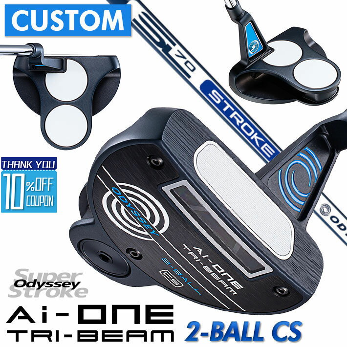 ڥ᡼ۥǥå Ai-ONE TRI-BEAM ѥ  STROKE LAB 70 ե (ͥӡ) 2-BALL CS  [SUPER STROKE][åץE]