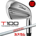 【メーカーカスタム】タイトリスト T100 2023 アイアン 右用 単品(#4、W50) N.S.PRO 880 AMC スチールシャフトTitleist 日...