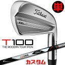 【メーカーカスタム】タイトリスト T100 2023 アイアン 右用 単品(#4、W50) 3D055 カーボンシャフトTitleist 日本正規品