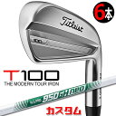 【メーカーカスタム】タイトリスト T100 2023 アイアン 右用 6本セット(#5-P) N.S.PRO 950GH neo スチールシャフトTitleis...