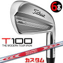 【メーカーカスタム】タイトリスト T100 2023 アイアン 右用 6本セット(#5-P) N.S.PRO MODUS3 TOUR 120 スチールシャフトT...