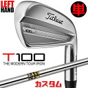 【レフティ/左用】【メーカーカスタム】タイトリスト T100 2023 アイアン 単品(#3、#4) Dynamic Gold スチールシャフトTitleist...