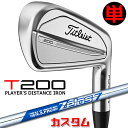 【メーカーカスタム】タイトリスト T200 2023 アイアン 右用 単品(W48) N.S.PRO ZELOS 7 スチールシャフトTitleist 日本正規...