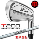 【メーカーカスタム】タイトリスト T200 2023 アイアン 右用 単品(W48) N.S.PRO 105T スチールシャフトTitleist 日本正規品