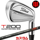 【メーカーカスタム】タイトリスト T200 2023 アイアン 右用 単品(W48) TENSEI AV AM2 RED カーボンシャフトTitleist 日本...