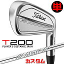 【メーカーカスタム】タイトリスト T200 2023 アイアン 右用 単品(W48) AMT TOUR WHITE スチールシャフトTitleist 日本正規品