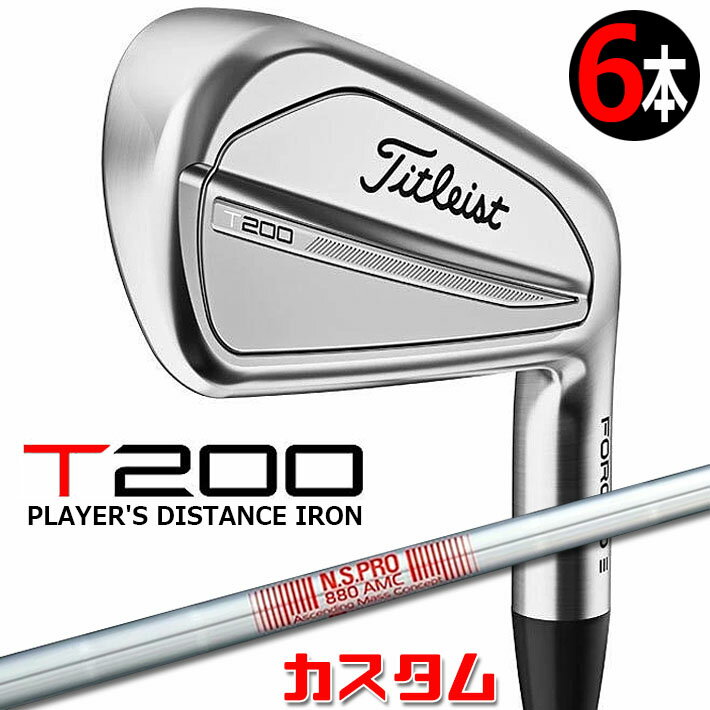 【メーカーカスタム】タイトリスト T200 2023 アイアン 右用 6本セット( 5-P) N.S.PRO 880 AMC スチールシャフトTitleist 日本正規品