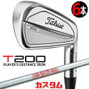 【メーカーカスタム】タイトリスト T200 2023 アイアン 右用 6本セット(#5-P) N.S.PRO 880 AMC スチールシャフトTitleist ...
