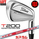 【レフティ/左用】【メーカーカスタム】タイトリスト T200 2023 アイアン 単品(W48) N.S.PRO MODUS3 TOUR 120 スチールシャフ...