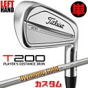 【レフティ/左用】【メーカーカスタム】タイトリスト T200 2023 アイアン 単品(W48) Dynamic Gold 95 スチールシャフトTitleis...