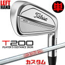 【レフティ/左用】【メーカーカスタム】タイトリスト T200 2023 アイアン 単品(W48) N.S.PRO 880 AMC スチールシャフトTitleis...