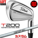 【レフティ/左用】【メーカーカスタム】タイトリスト T200 2023 アイアン 単品(W48) N.S.PRO 105T スチールシャフトTitleist 日...