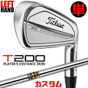 【レフティ/左用】【メーカーカスタム】タイトリスト T200 2023 アイアン 単品(W48) Dynamic Gold スチールシャフトTitleist 日...