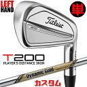 【レフティ/左用】【メーカーカスタム】タイトリスト T200 2023 アイアン 単品(W48) Dynamic Gold TOUR ISSUE EX スチール...