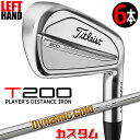 【レフティ/左用】【メーカーカスタム】タイトリスト T200 2023 アイアン 6本セット(#5-P) Dynamic Gold 95 スチールシャフトTit...