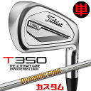 【メーカーカスタム】タイトリスト T350 2023 アイアン 右用 単品(#4、#5、W53) Dynamic Gold 95 スチールシャフトTitleis...
