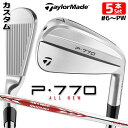 【メーカーカスタム】テーラーメイド P770 2024 アイアン 5本セット(#6-PW) 右用 N.S.PRO MODUS3 TOUR 105 スチールシャフト 日本正規品 TaylorMade