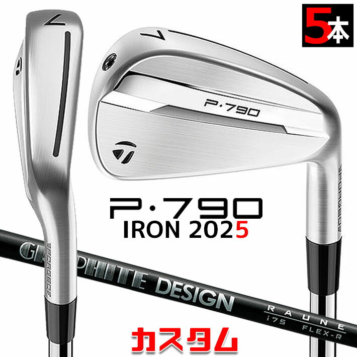 メーカーカスタムクラブ テーラーメイド P790 2025 アイアン 5本セット(#6-PW) 右用 RAUNE IRON カーボンシャフト 日本正規品 TaylorMade