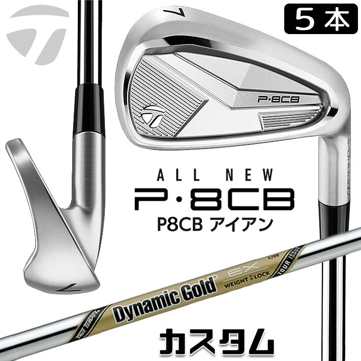 Rakuten - メーカーカスタムクラブ テーラーメイド P8CB 2025 アイアン 5本セット(#6-PW) 右用 Dynamic Gold EX TOUR ISSUE スチールシャフト 日本正規品 TaylorMade 軟鉄鍛造 やさしい