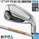 【メーカーカスタム】 ヤマハ INPRES DRIVESTAR TYPE/D 単品アイアン (#5、#6) Dynamic Gold 95 スチールシャフト Y...