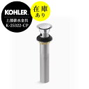 在庫あり 正規輸入品 32mm プッシュ式 排水金具 KOHLER コーラー クリッカードレイン 横穴あり クロム 水溜め機能付き 上部排水 排水口 排水溝 K...