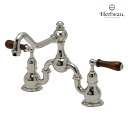 【Herbeau】エルボ 水栓 3022 ロワイヤル ブライトニッケル キッチン シンク 台所 洗面用 8インチ混合栓 おしゃれ クラシック調