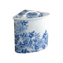 【有田焼】伊万里焼 染付薔薇絵(そめつけばらえ)エチケットボックス ART6-GD012 サニタリーポット 汚物入れ 磁器製ゴミ箱 人気の有田焼 陶磁器