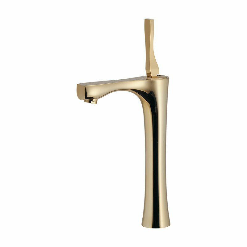 716-905-AG スタイリッシュなモダン水道蛇口 シングルレバー立水栓 （アンティークゴールド） トールタイプ 水栓 蛇口 旧品番 716-905-G