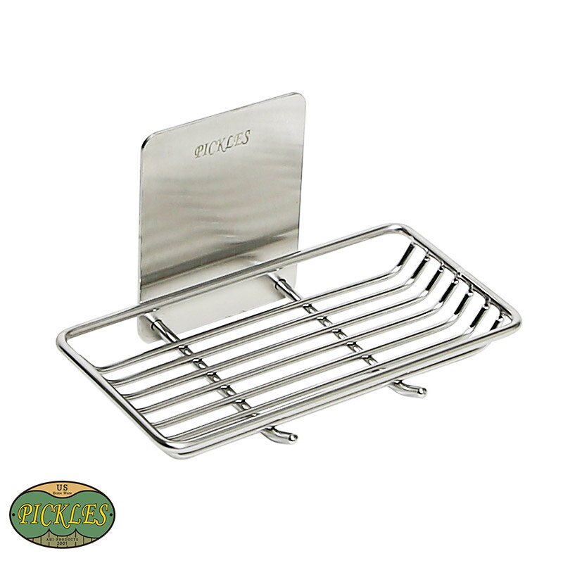 石鹸置き PICKLES ピクルス 壁付け用 石鹸ホルダー キッチン 台所 洗面所 トイレ 水切り ラック おしゃ..