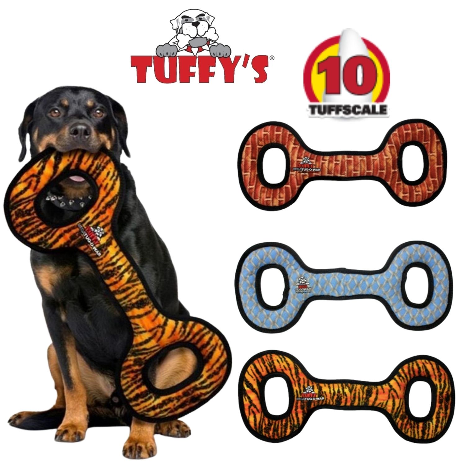 [Tuffys/Mighty2点500円オフ, 3点1000円オフ]タフィーズ タグオーワー [メガ] 犬用 おもちゃ ぬいぐるみ 丈夫 長持ち 犬のおもちゃ 頑丈 音が鳴る Tuffy's [耐久度10]