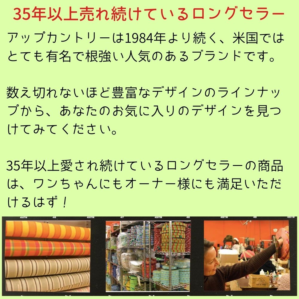 [2点購入で10%OFFクーポン] 犬用 首輪 痛くない ワンタッチバックル アップカントリー [シータートル] 可愛い おしゃれ Up Country デザイン豊富 T XS S M L XL 小型犬 中型犬 大型犬 水色 亀 ブルー