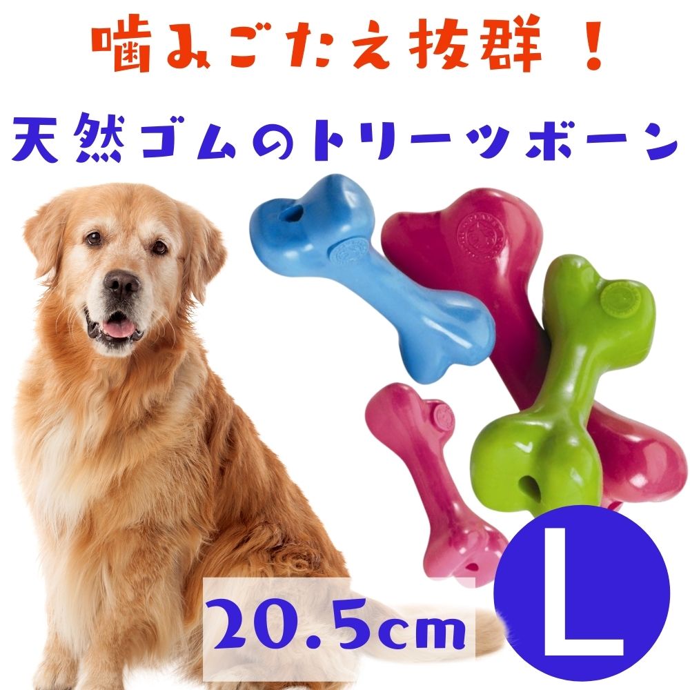 犬用噛むおもちゃ不思議な感触の骨型タフボーン(Lサイズ)大型犬超大型犬Orbee-TuffオービーPlanetDogプラネットドッグ丈夫可愛いピンクブルーグリーン