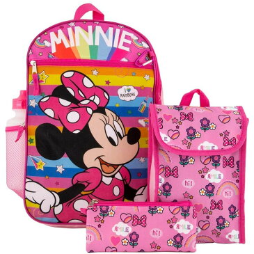 Disney (ディズニー) ミニーマウス リュックサック キャラクター 豪華5点セット 子供用