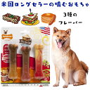 Nylabone ナイラボーン 犬用 噛むおもちゃ 骨型 ボーン デンタルチュー パワーチュー メドレー 不安 ストレス 解消 (フレーバー:ソーセージ、パンケーキ、ミートラザニア) (型番NFSR101VPP)