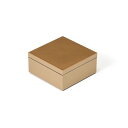 3.5寸マス重 琥珀 - ミニ重箱 <和食器 / 重箱 / 漆器 / 迎春 / おもてなし / 正月 / モダン / おせち / 金 / ゴールド / 雛祭り / ひな祭り> - 2014グッドデザインアワード受賞