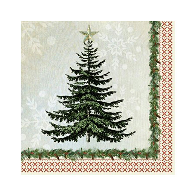 【40%オフ】【アーリークリスマスフェア!】ペーパーナプキン Winter Lodge Tree 5枚入り <クリスマス>