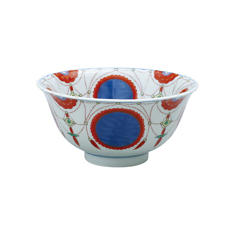 染錦瓔珞紋桔梗渕小丼