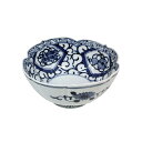 5寸リンカ深鉢 宝文 <染付 / 九谷 / 和食器 / おもてなし / 唐草>