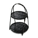 【20%オフ!】【サマーセール】ワンタッチ あけぼの二段篭 小 <和食器 / 前菜 / かご / 七夕 / 2way / おもてなし / 竹 / 折りたたみ /...