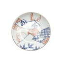天晴富士 扇面丸紋富士山図 丸皿 <和食器 / 有田焼 / 小皿 / 豆皿 / おもてなし / 正月 / 端午の節句>