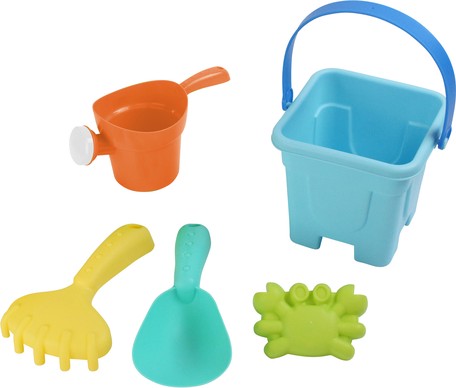 おふろ・おすなば・水あそび【GO!GO!おあそびたいむ やわらかバケツセット ブルー】マルカ