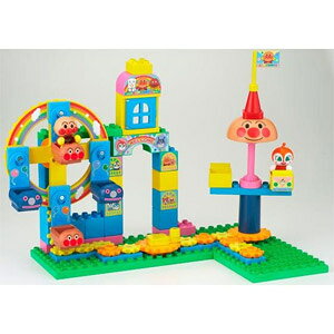 それいけ！アンパンマン【ブロックラボ おおきな観覧車のくるくる遊園地ブロックバケツ】バンダイ