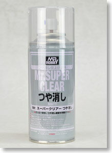 プラモデル用／塗料／B514／Mr.スーパークリアー つや消し (溶剤系スプレー) (170ml) (コート材)／GSIクレオス