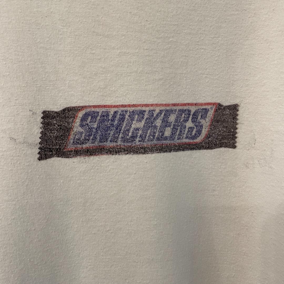 GF146 90s Tシャツ SNICKERS スニッカーズ お菓子 アドT